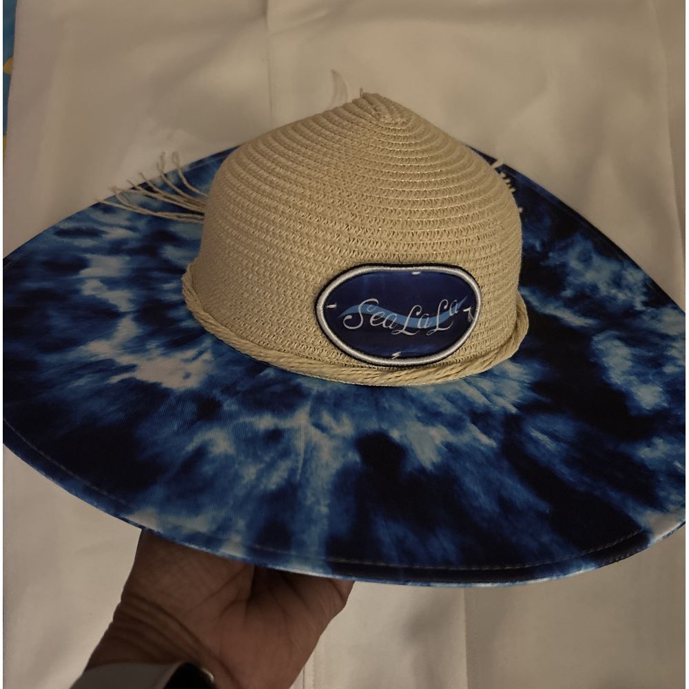 SEA LA LA  Beach Cruise‎ Pool Hat Female OSFA 100 % Polyester Elastic Drawstring